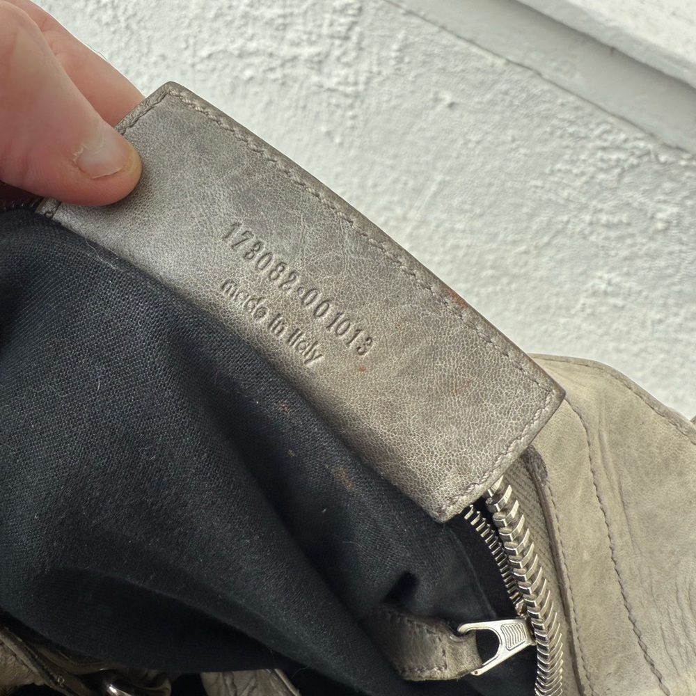 Auth Balenciaga city moto giant grey Bag - Picture 9 of 16